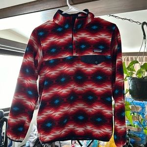 Patagonia Synchilla Tsnap Fleece in print Wild Desert Aztec